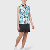 Callaway Printed Floral Zip Mock