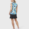 Callaway Printed Floral Zip Mock