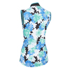 Callaway Printed Floral Zip Mock