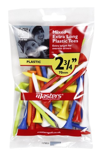 Plastic Tees  Bag 30 2 3/4" Mixed