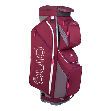 Ping Traverse Cart Bag Garnet Heather Grey