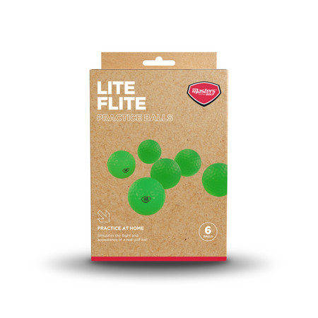 Masters LiteFite Foam Practice Balls Pack 6