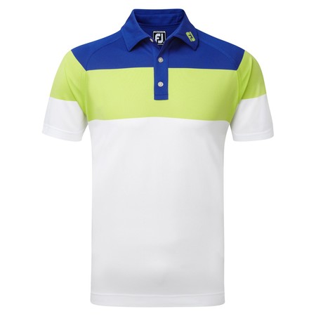 Footjoy Raglan Chest Stripe Stretch Pique With Contrast