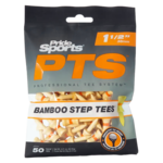 Pride PTS Bamboo Tees  - 38 mm Tees Pack 50